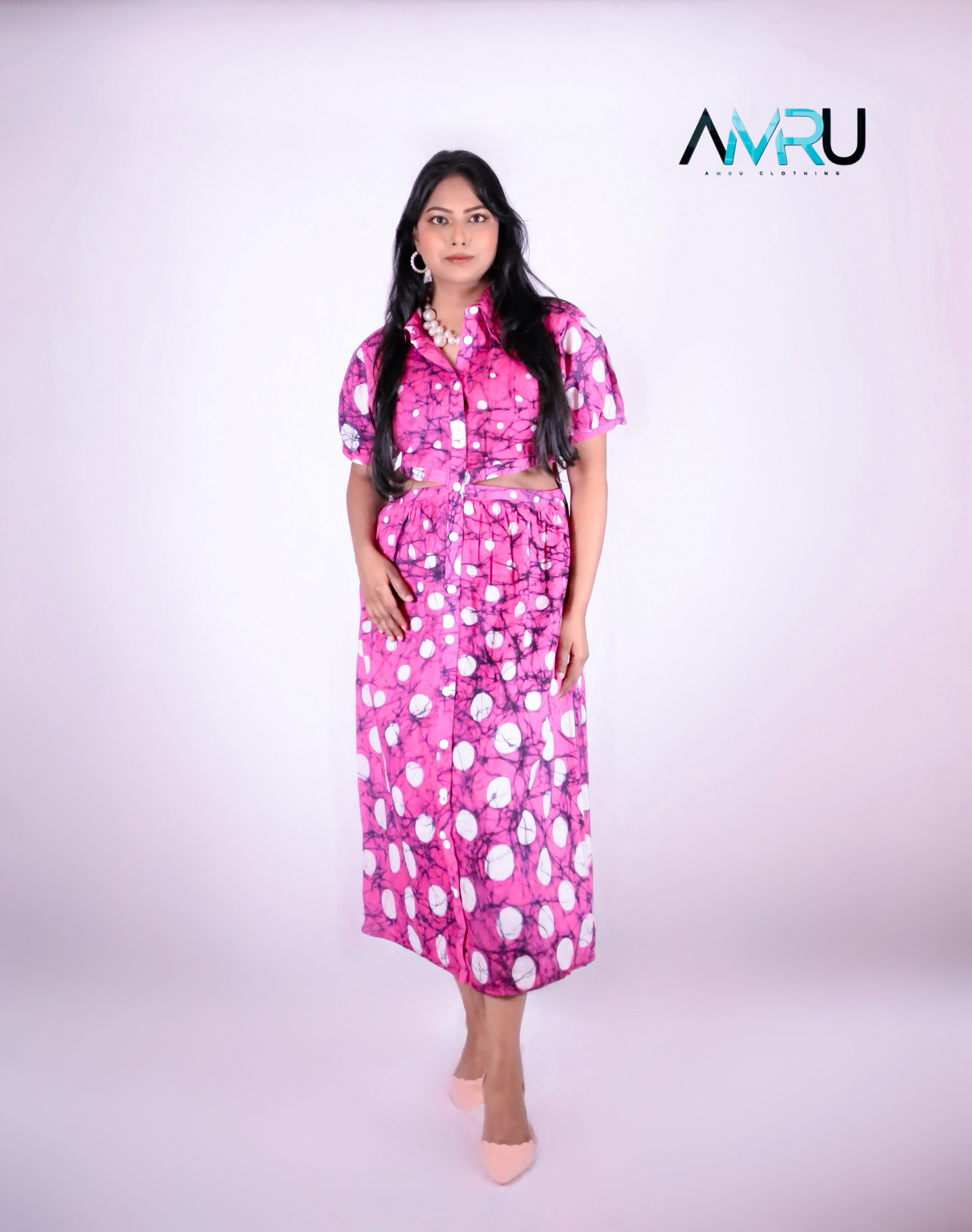 BLUSH SERENITY BATIK DRESS WD0026