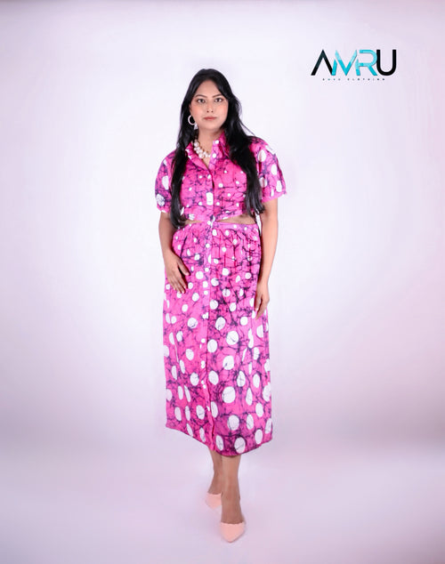BLUSH SERENITY BATIK DRESS WD0026