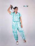 TEAL AURA JUMPSUIT WD0033