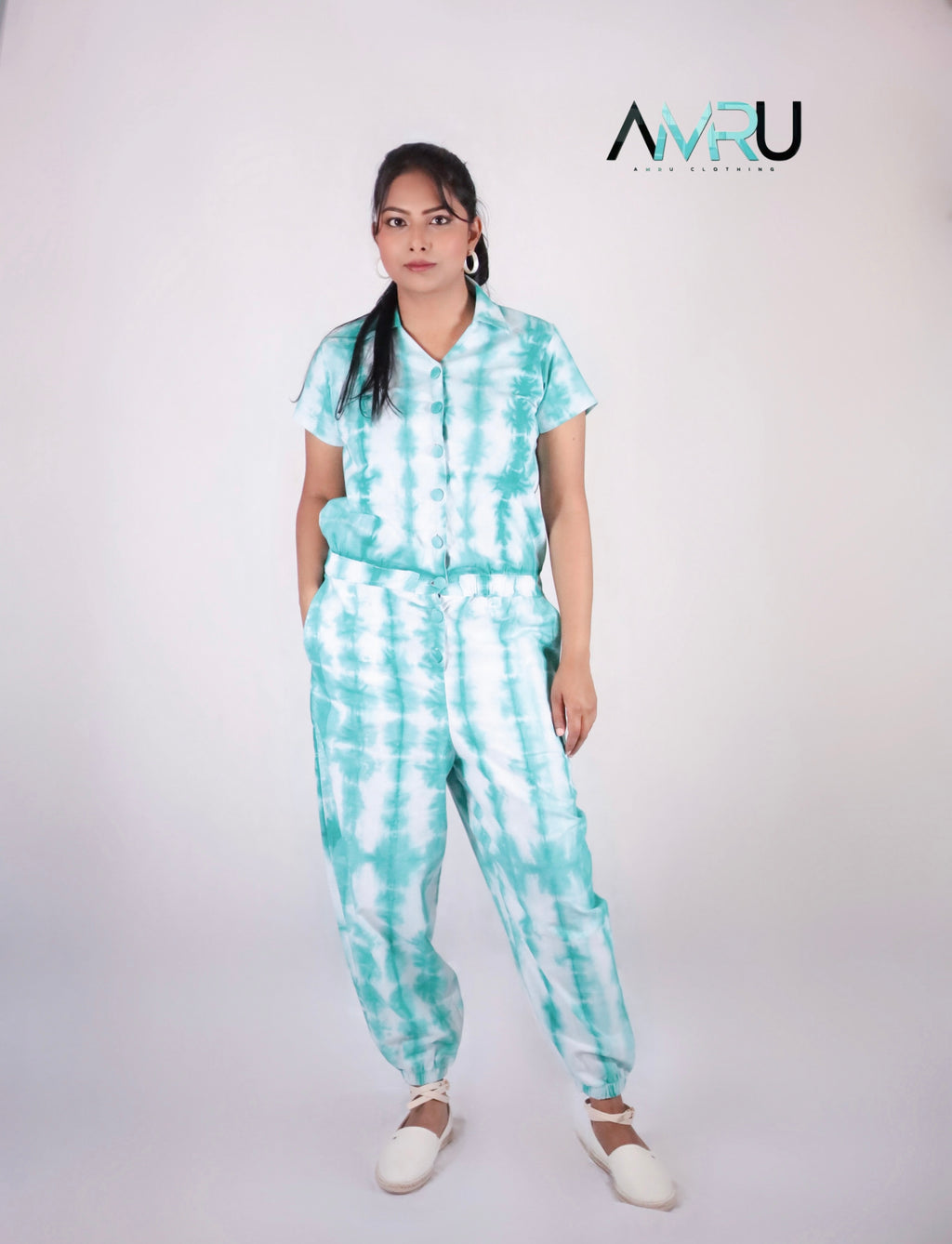 TEAL AURA JUMPSUIT WD0033